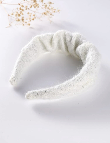 Wool hair hoop