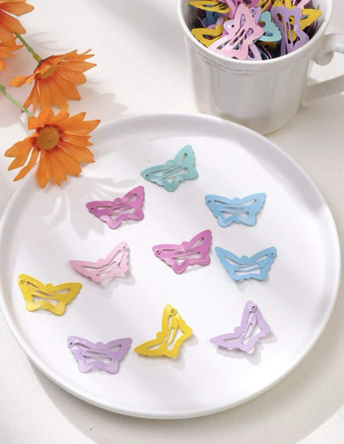 50 pieces butterfly hair clip