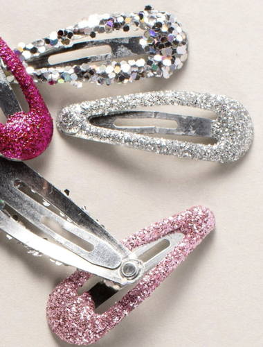 8 pieces glitter hair clip