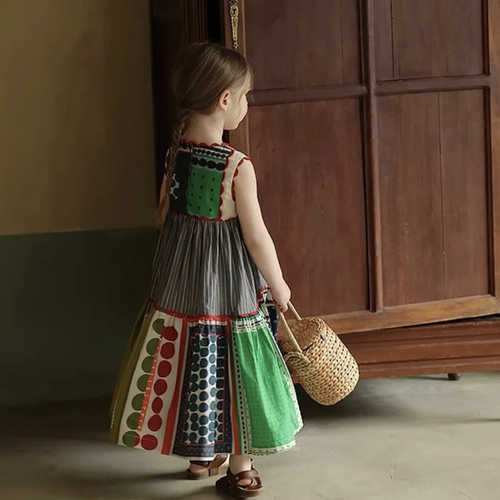 Multi-pattern dress