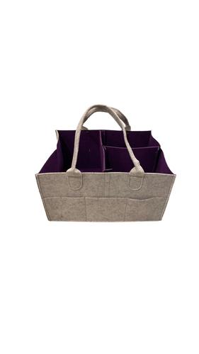 Diaper organizer - gray with color