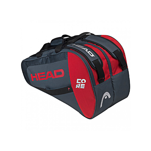 Head Core Padel Combi Grey Red Bag - Padel Racket Bag