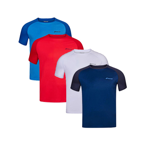 Padel Store - Babolat Crew Neck Multicolor T-Shirt - poliéster. Free Shipping For All GCC