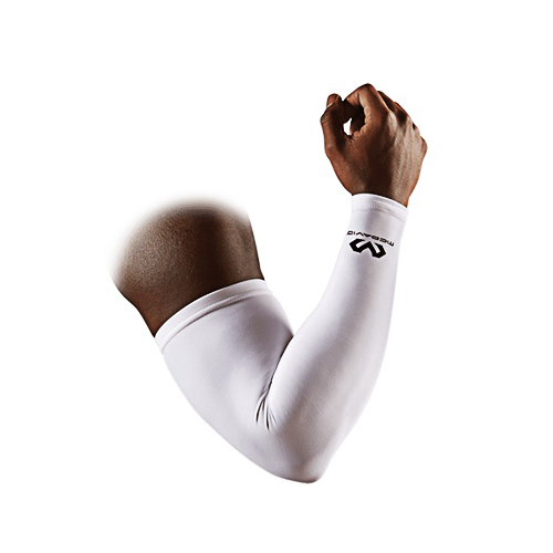 6566 Compression Arm Sleeve Pair White - Compression Arm Sleeve / Pair White