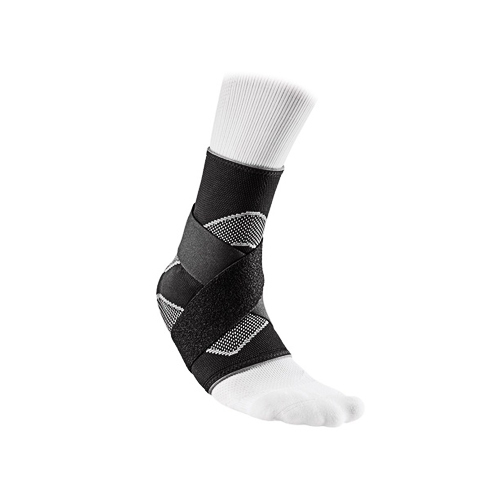 5122 Ankle Sleeve 4-Way Elastic With Figure-8 Straps Black - Ankle Sleeve 4-Way Elastic With Figure-8 Straps Black 5122