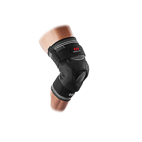 Padel Store - 5149 Elite Engineered Elastic Knee Brace With Dual Wrap And Hinges Black - 5149 Elite Engineered Elastic Knee Brace With Dual Wrap And Hinges Black