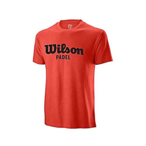 Padel Store - Wilson T-shirt Tee Padel Red Party Fiesta - Size In Euro