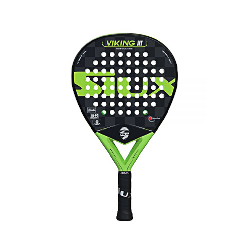 Padel Store - Siux Viking III - Shape : Diamond 
 Game : power  Balance : High  Bag : yes  Weight : 360 - 370 g