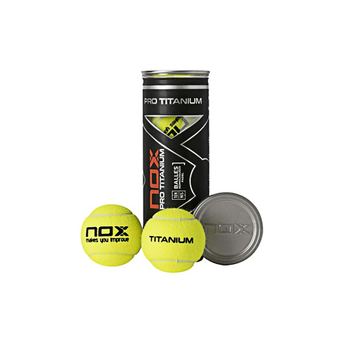 Padel Store - Nox Pro Titanium (X1 Tube) - Nox Pro Titanium Padel Balls (X3 Balls Per Tube)