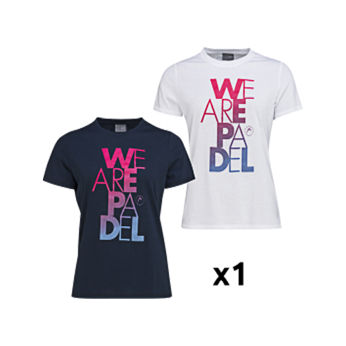 Head We Are Padel W Multicolor T-Shirt