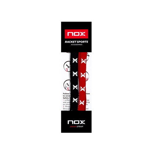 Nox Pro Safety SmartStrap (PACK OF 2) - To Fix With The Racket Grip as shown in photo For Nox Rackets