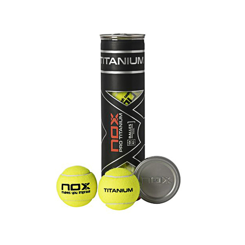 Nox Pro Titanium Padel Balls (x4 Balls per Tube) - Nox Pro Titanium Padel Balls (x4 Balls per Tube) Video Tutorial Include With Photos