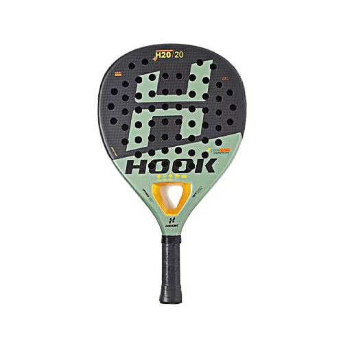 Hook H2O Green - Shape : Hybrid  Frame : 100 Carbon  Power : High  Control : Very High  Balance : Medium - High  Racket Bag : No  Weghit : 360 - 370 g