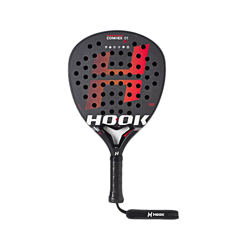 Padel Store - Hook Hexagon Attack Comhex - Shape : Hybrid Face : 3K Carbon  Racket Bag : No Power : High  Control : Very High  Balance : Medium - High