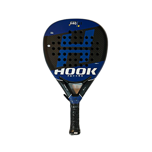 Padel Store - Hook H40-62 - Shape : Diamond  Power : very High  control : Medium  Weight : 360 - 370 g Racket Bag : No  Carbon : 3K