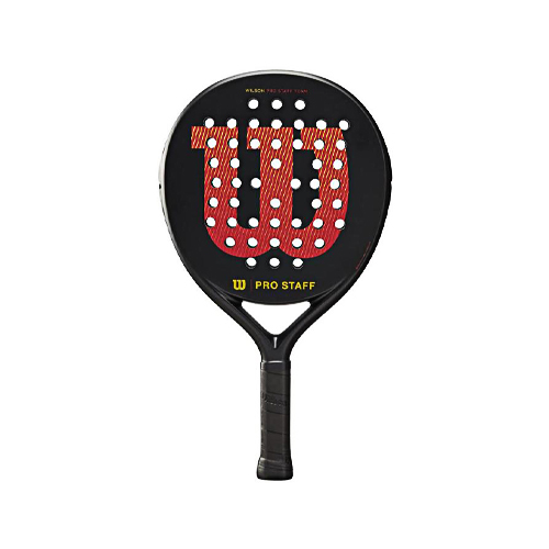 Padel Store - Wilson Pro Staff Team V2 Black - Weight : 366-370 g Racket Cover : No  Shape : Round  Game : Control  Core : EVA