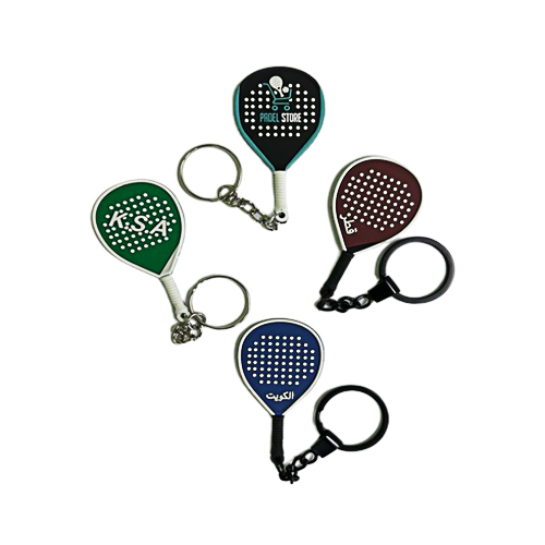 Country Padel Racket Keychain