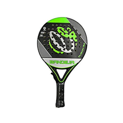 Padel Store - Bandeja Fusion 3.0 - Weghit : 350 g +/- 10 g Frame : Carbom Shape : Round  3k  Surface : Rough