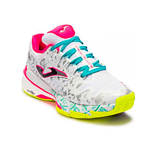 Padel Store - Joma Challenger Slam FIP White Pink Shoes - Sport Padel Shoes