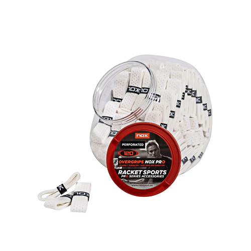 Padel Store - Nox Perforated White OverGrip X120 - X120 PCS