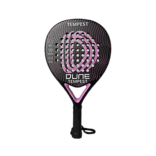 Padel Store - Dune Tempest - Shape : Tear Drop  3K Flat Surface  Weghit : 360 G +/- 10 G  Power : Medium  Control : Medium