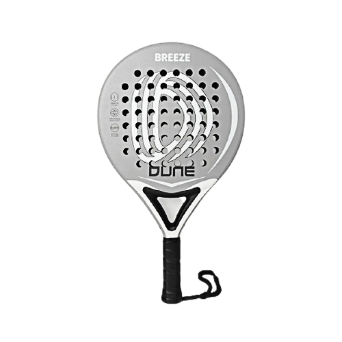 Padel Store - Dune Breeze - Shape : Round  Weghit : 345 +/- 10 G  Game : Control  Power : Low 
 Mix Carbon and Sand Surface