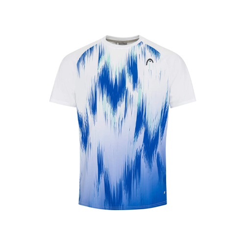 Head Top Spin White Blue T-Shirt