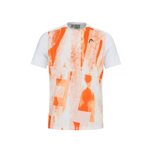 Padel Store - Head Tech White Orange T-Shirt