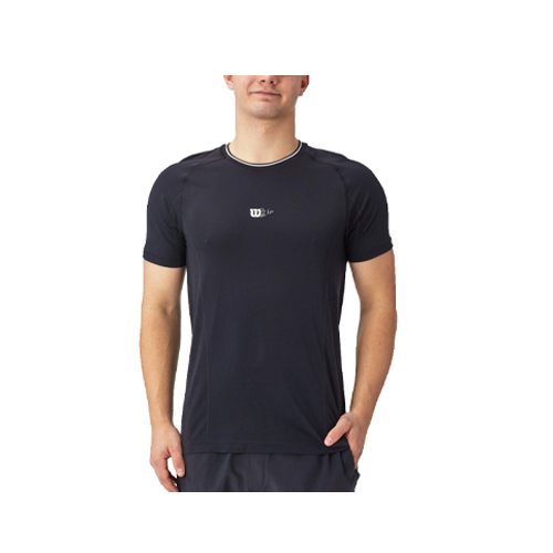 Wilson M Player Seamless Crew 2.0 Black T-Shirt