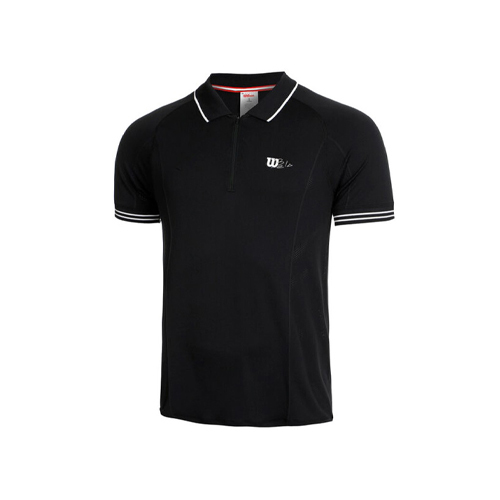 Padel Store - Wilson Seamless Polo Black T-Shirt