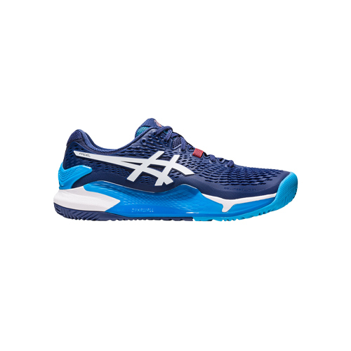 Padel Store - Asics Gel Resolution 9 Blue and White Shoes