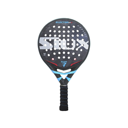 Padel Store - Siux Electra Stupa CTR 23 - Shape : Round  Weight : 355-375g Game : Control  Cover : No Surface : Rough  15 K  Player : Franco Stupaczuk