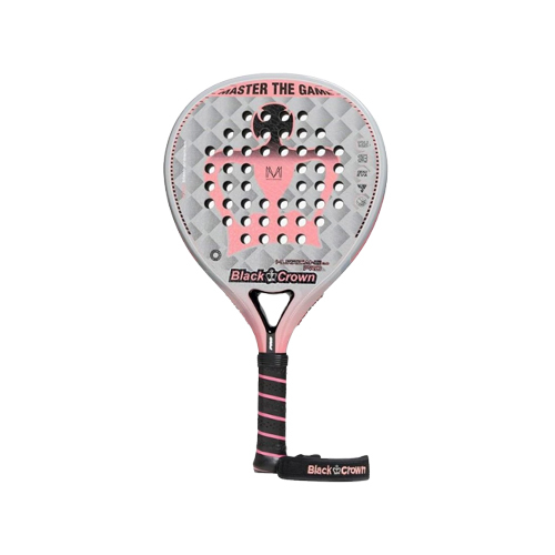 Padel Store - Black Crown Hurricane Pro 2.0 - Marta Marrero Surface : Rough  Weight : 351 - 355 G  Racket Cover : Yes  12 K Carbon  Shape : Round  Control : 40  Power : 60