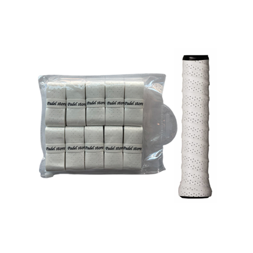 Padel Store - PS White Perforated Overgrip ( X10 ) - 10 PCS IN PACKET