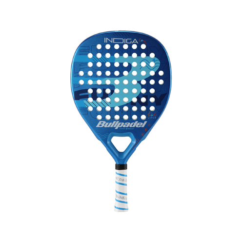 Bullpadel 23- INDIGA BOY Blue JR - Weight : 280 G  Shape : Teardrop Cover : No