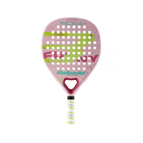 Padel Store - Bullpadel 23- INDIGA Girl Pink JR - Weight : 280 G  Balance : Medium Shape :  Teardrop Cover : No