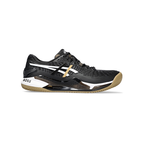 Padel Store - Asics Gel Resolution 9 Clay Black Camel Shoes