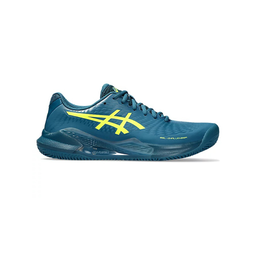 Padel Store - Asics Gel Challenger 14 Clay Restful Teal Safety Yellow Shoes