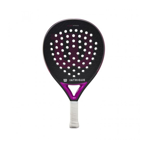 Padel Store - Wilson Intrigue Negro 2 - Shape : Round  Game : Control  Material : Carbon Cover : No