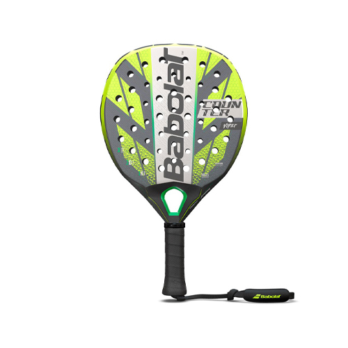 Babolat Counter Viper 23 - Head Shape: Hybrid Weight: 365 g +/- 10 g Balance:  Head Heavy Rocket Cover: No cover