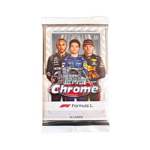 Topps 2021 Chrome Formula 1 Racing Hobby Lite Trading Card Pack - Contains 4 Cards per pack