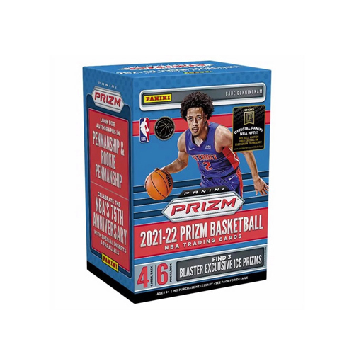 2021-22 Panini Prizm Basketball Blaster NBA Trading Cards Box - Contains 6 packs per Box