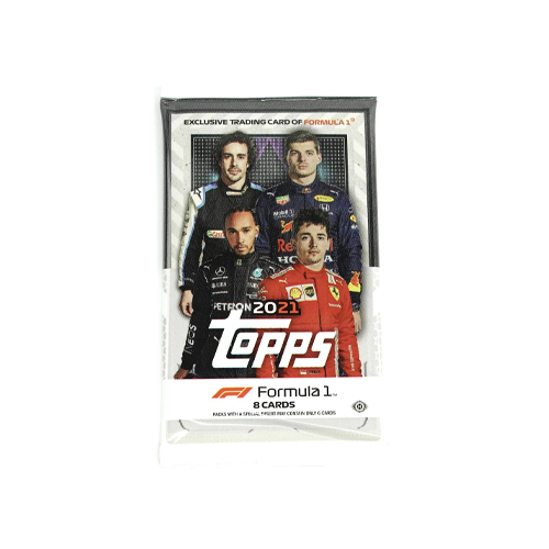 Padel Store - Topps 2021 Chrome Formula 1 Racing Hobby Trading Cards Pack - Contains 8 Cards per pack