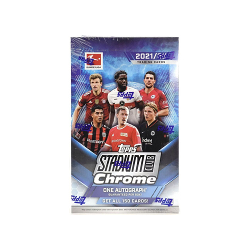 DFL-Stadium Club Chrome 2022 هواية بطاقات التداول صندوق - Contains 18 Packs Per Box