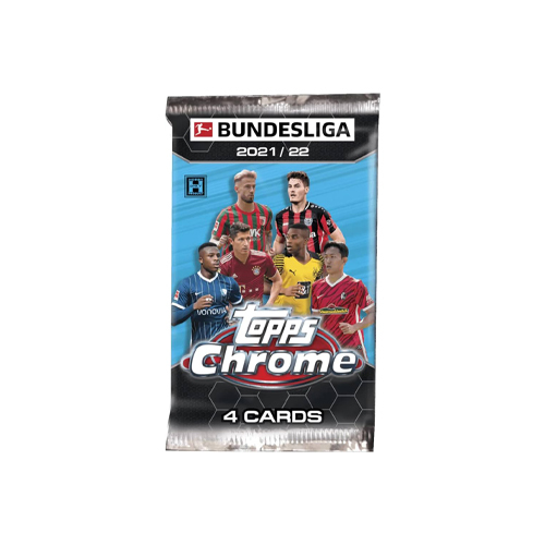 Padel Store - DFL-Bundesliga Chrome 2022 Hobby Trading Card Pack - Contains 4 Cards per pack