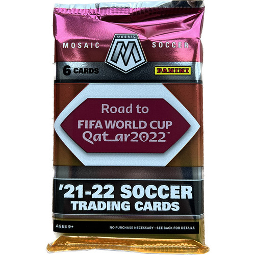 2021-22 Panini Mosaic Soccer Trading Cards Blaster Pack - Contains 6 Cards per pack