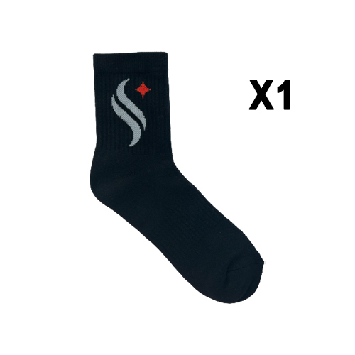 Shail Black Socks (X1)