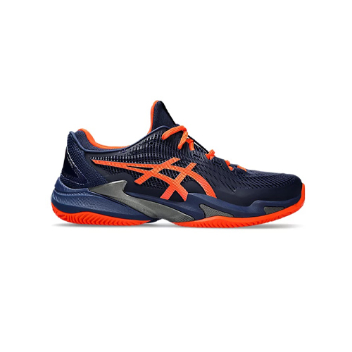 Asics Court FF 3 Clay Blue Expanse Orange Shoes