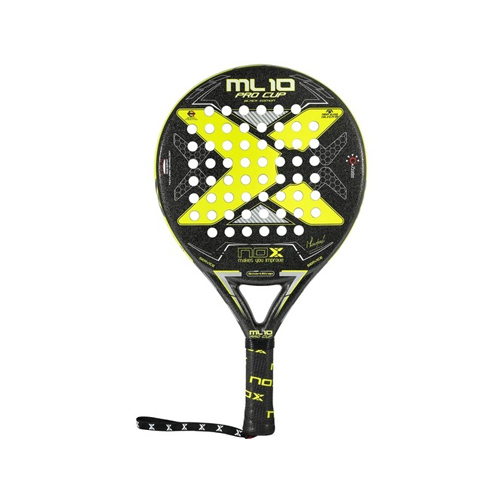 Nox ML10 Pro Cup Black Edition Arena - Shape : Round 
 Weight : 360 - 375 g power : 9/10 Control : 10/10 Racket Bag : Yes