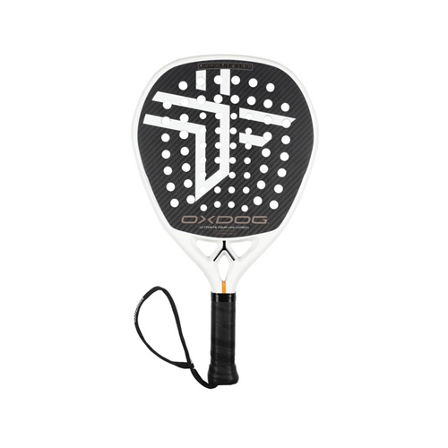 Padel Store - OxDog Ultimate Tour - Color : Black and White  Weghit : 360 - 370 g Shape : Diamond  Game : Power  Racket Cover : No  Surface : Rough